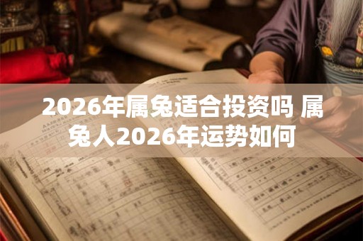 2026年属兔适合投资吗 属兔人2026年运势如何