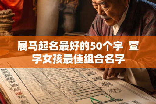 属马起名最好的50个字  萱字女孩最佳组合名字