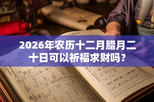 2026年农历十二月腊月二十日可以祈福求财吗？