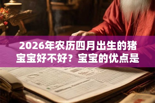 2026年农历四月出生的猪宝宝好不好？宝宝的优点是什么？