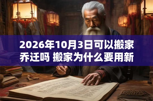 2026年10月3日可以搬家乔迁吗 搬家为什么要用新枕头