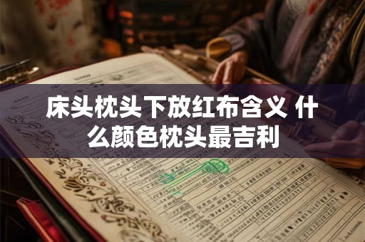 床头枕头下放红布含义 什么颜色枕头最吉利