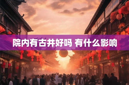 院内有古井好吗 有什么影响 院内有古井好吗 有什么影响