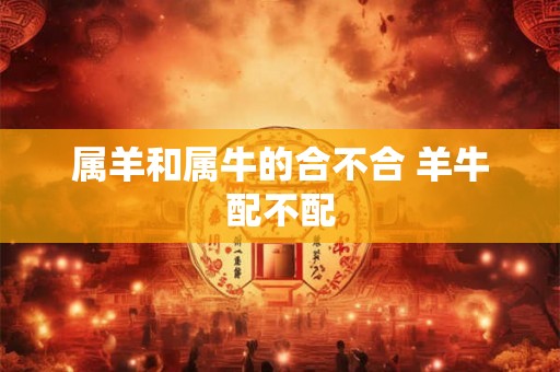 属羊和属牛的合不合 羊牛配不配