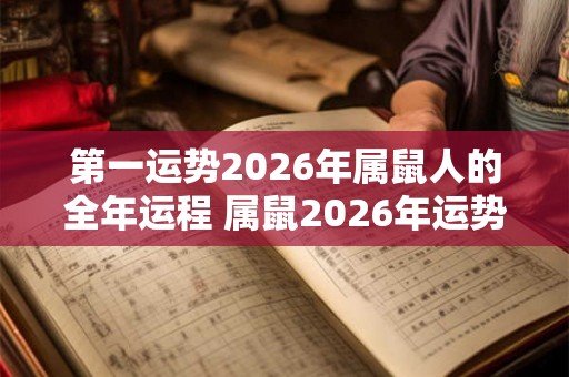 第一运势2026年属鼠人的全年运程 属鼠2026年运势