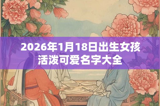 2026年1月18日出生女孩活泼可爱名字大全