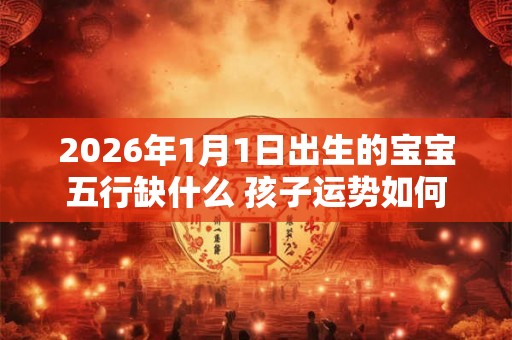 2026年1月1日出生的宝宝五行缺什么 孩子运势如何