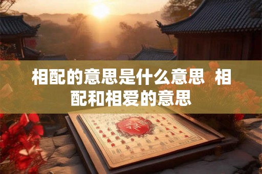 相配的意思是什么意思  相配和相爱的意思