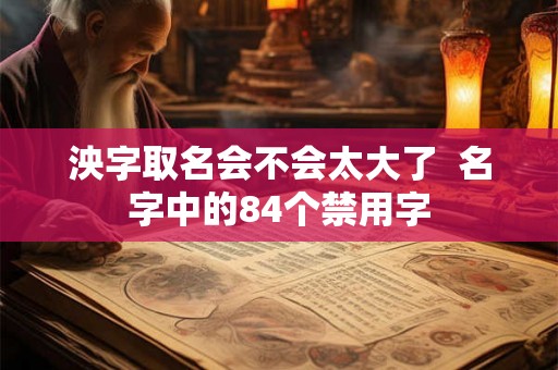 泱字取名会不会太大了  名字中的84个禁用字