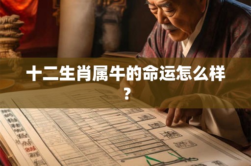 十二生肖属牛的命运怎么样? 十二生肖属牛的命运怎么样?