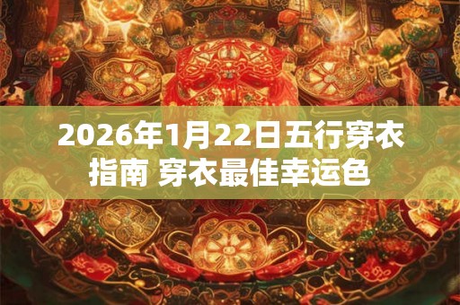 2026年1月22日五行穿衣指南 穿衣最佳幸运色 2026年1月22日五行穿衣指南 穿衣最佳幸运色