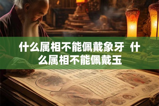 什么属相不能佩戴象牙  什么属相不能佩戴玉