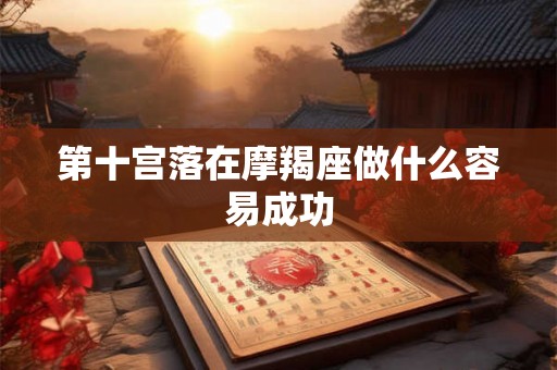 第十宫落在摩羯座做什么容易成功