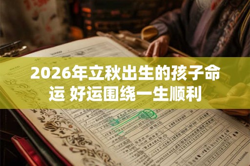 2026年立秋出生的孩子命运 好运围绕一生顺利 2026年立秋出生的孩子命运 好运围绕一生顺利