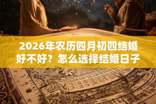 2026年农历四月初四结婚好不好？怎么选择结婚日子？