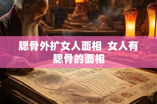 腮骨外扩女人面相  女人有腮骨的面相