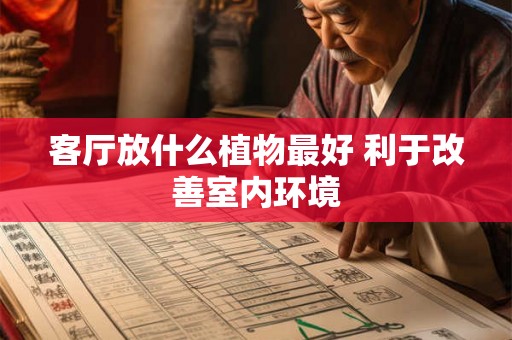 客厅放什么植物最好 利于改善室内环境