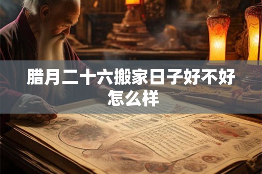 腊月二十六搬家日子好不好 怎么样