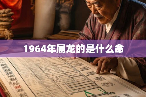 1964年属龙的是什么命