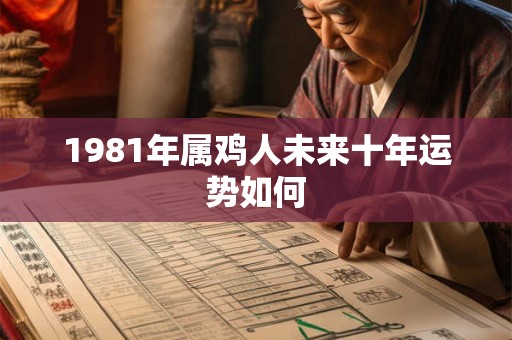 1981年属鸡人未来十年运势如何