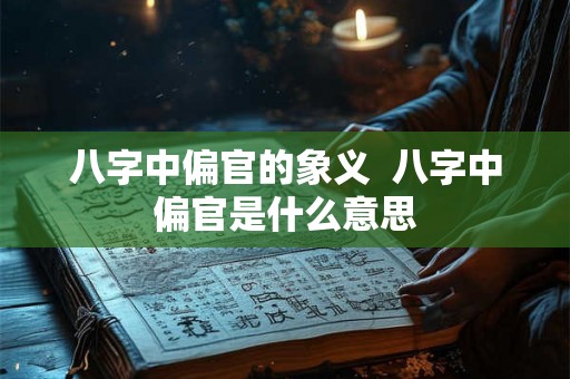 八字中偏官的象义  八字中偏官是什么意思