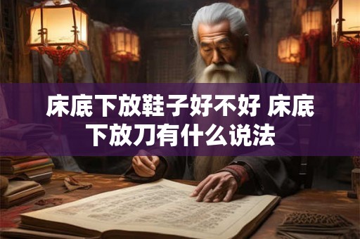 床底下放鞋子好不好 床底下放刀有什么说法
