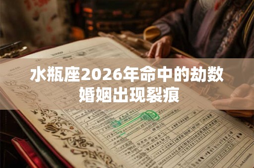 水瓶座2026年命中的劫数 婚姻出现裂痕
