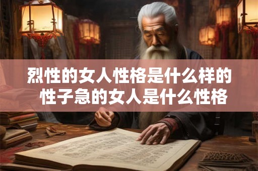 烈性的女人性格是什么样的  性子急的女人是什么性格