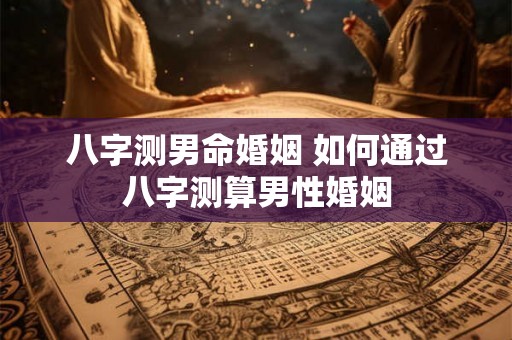 八字测男命婚姻 如何通过八字测算男性婚姻