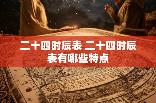 二十四时辰表 二十四时辰表有哪些特点