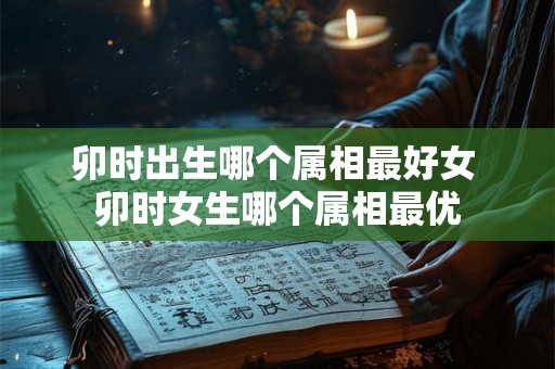 卯时出生哪个属相最好女 卯时女生哪个属相最优 卯时出生哪个属相最好女 卯时女生哪个属相最优