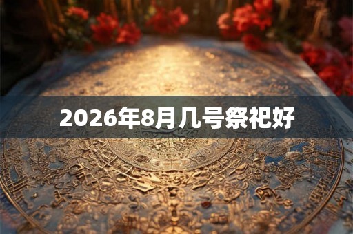2026年8月几号祭祀好