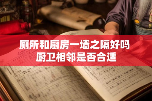 厕所和厨房一墙之隔好吗 厨卫相邻是否合适 厕所和厨房一墙之隔好吗 厨卫相邻是否合适