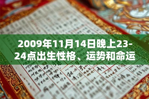 2009年11月14日晚上23-24点出生性格、运势和命运