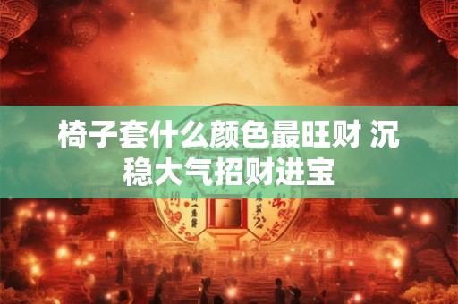 椅子套什么颜色最旺财 沉稳大气招财进宝