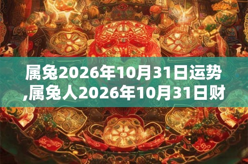 属兔2026年10月31日运势,属兔人2026年10月31日财运,生肖兔2026年10月31日运势 属兔2026年10月31日运势,属兔人2026年10月31日财运,生肖兔2026年10月31日运势