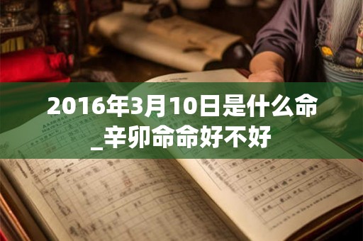 2016年3月10日是什么命_辛卯命命好不好