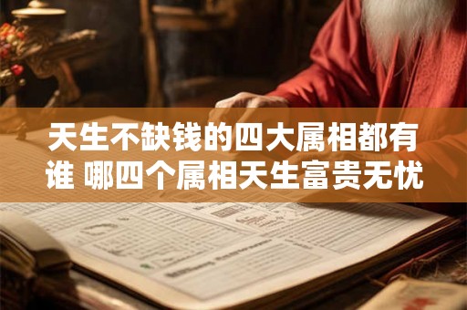 天生不缺钱的四大属相都有谁 哪四个属相天生富贵无忧