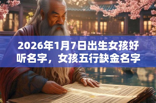 2026年1月7日出生女孩好听名字，女孩五行缺金名字推荐