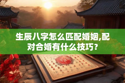 生辰八字怎么匹配婚姻,配对合婚有什么技巧？