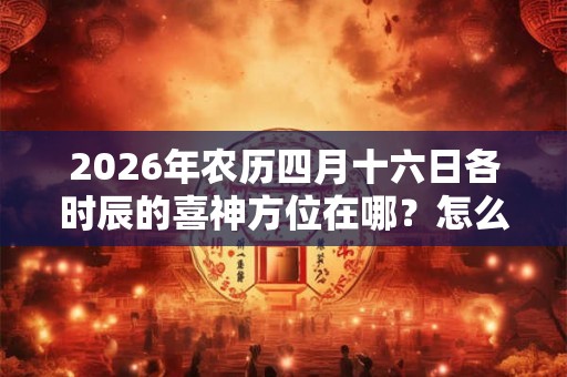2026年农历四月十六日各时辰的喜神方位在哪？怎么祭拜喜神？