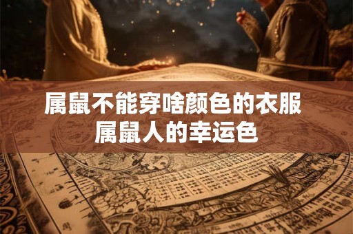 属鼠不能穿啥颜色的衣服 属鼠人的幸运色