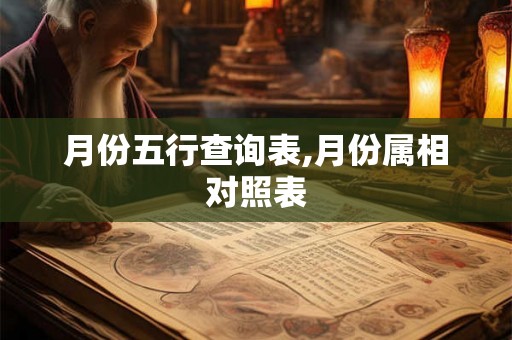 月份五行查询表,月份属相对照表 月份五行查询表,月份属相对照表
