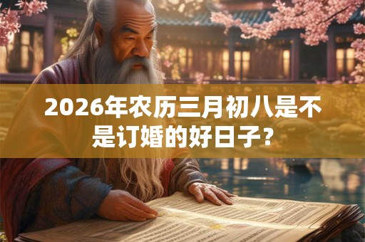 2026年农历三月初八是不是订婚的好日子？
