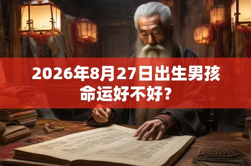 2026年8月27日出生男孩命运好不好? 2026年8月27日出生男孩命运好不好?