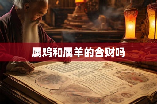 属鸡和属羊的合财吗