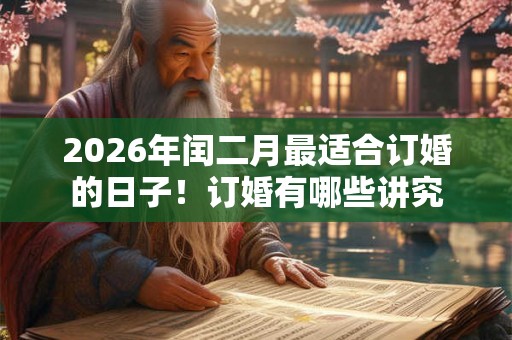 2026年闰二月最适合订婚的日子！订婚有哪些讲究