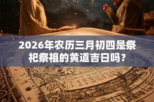 2026年农历三月初四是祭祀祭祖的黄道吉日吗？