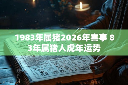 1983年属猪2026年喜事 83年属猪人虎年运势