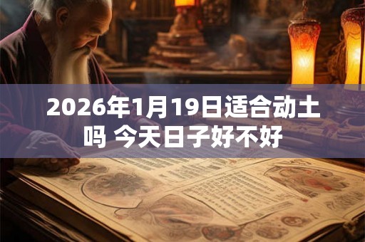 2026年1月19日适合动土吗 今天日子好不好 2026年1月19日适合动土吗 今天日子好不好